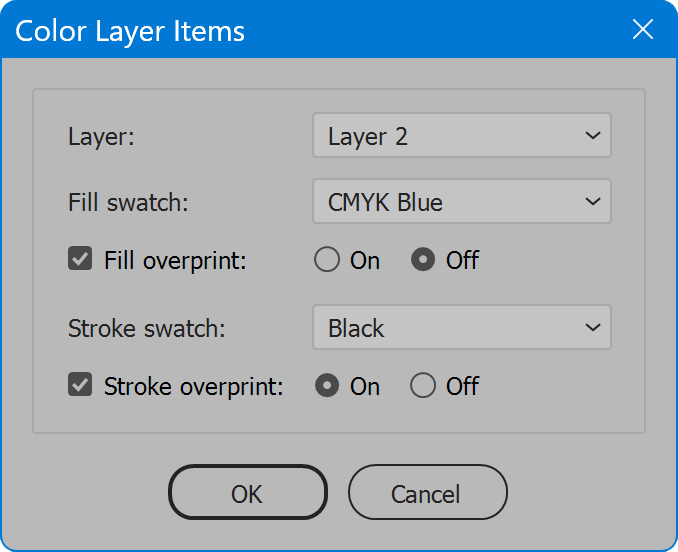 Color Layer Items