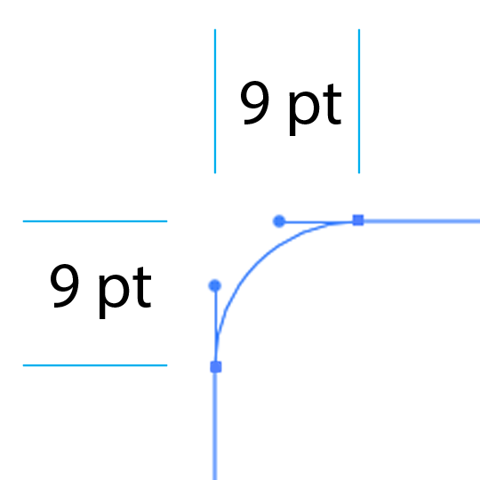 Corner radius example 1