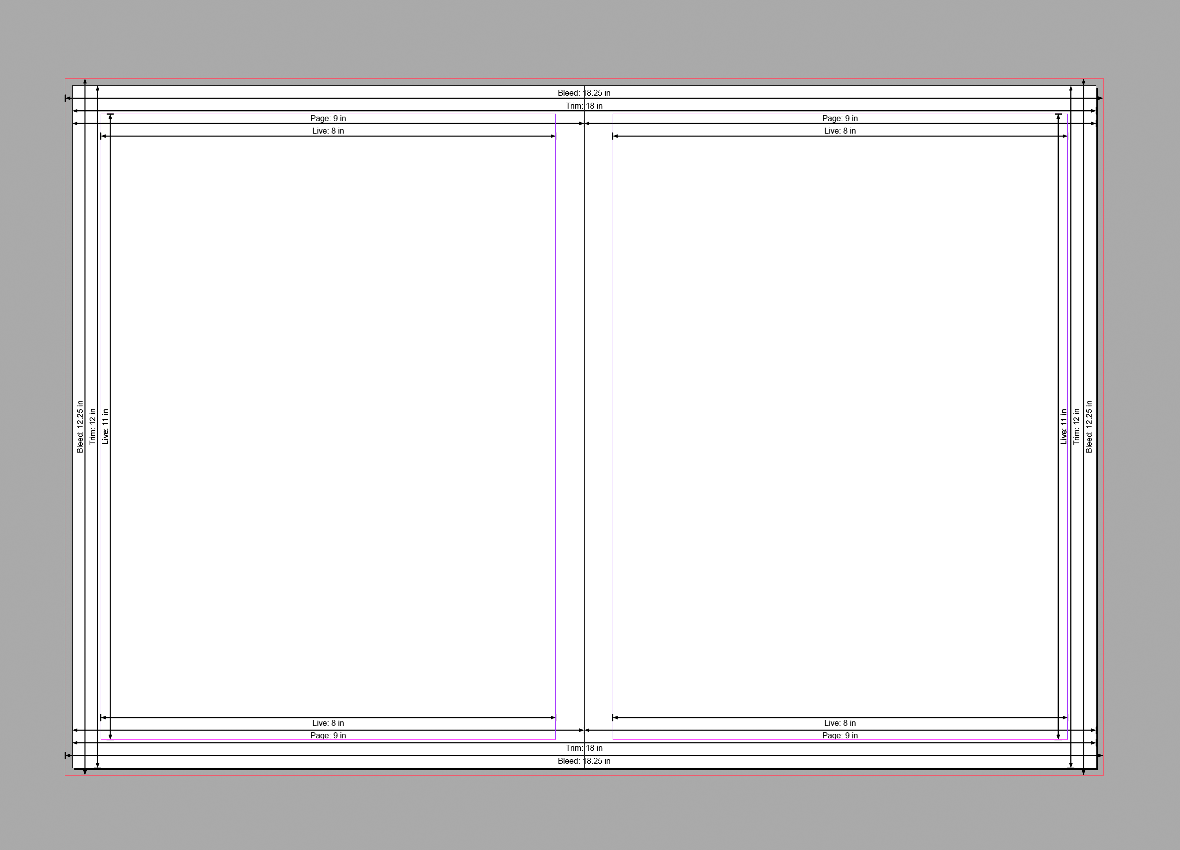 Page Dimensions negative offset