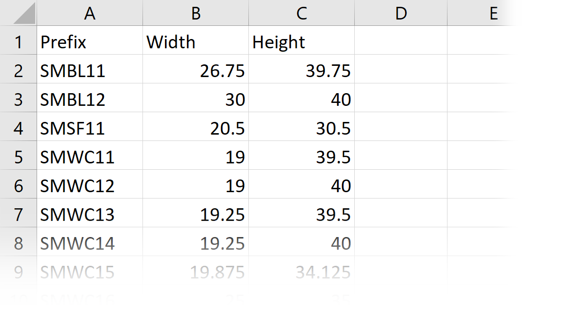 Pages From CSV data file example