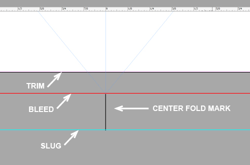 Center fold mark