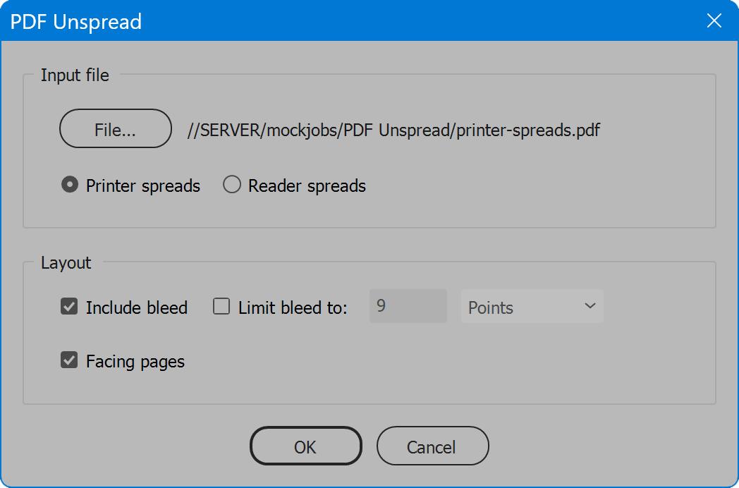 PDF Unspread